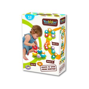 Juguete clasificador de engranajes Shape 'N' Spin, Yookidoo