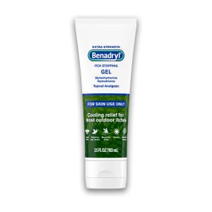 Gel analgésico anti picazón extra fuerte, Benadryl
