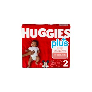Pañales Huggies +Plus Little Snugglers, Talla 2, 174 unidades
