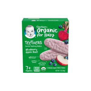Obleas de dentición suaves orgánicas, 12 unidades, Gerber