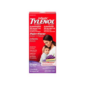 Jarabe para la fiebre, dolor de cabeza, garganta y muelas, 60 ml, Infants' Tylenol